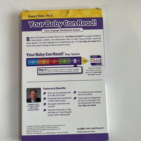 Your Baby Can Read Early Language Development Volume 5, DVD Video and Word Cards - Picture 5 of 9